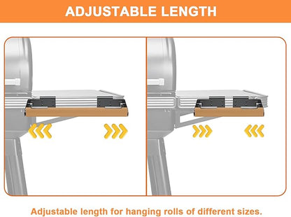 BAC644 Paper Towel Roll Holder for Traeger Grills P.A.L. Pop-And-Lock Roll Rack, Traeger Ironwood, Timberline, Flatrock Grills, BAC614 Adjustable Holder &BAC643 Hook for Traeger Pal Accessories