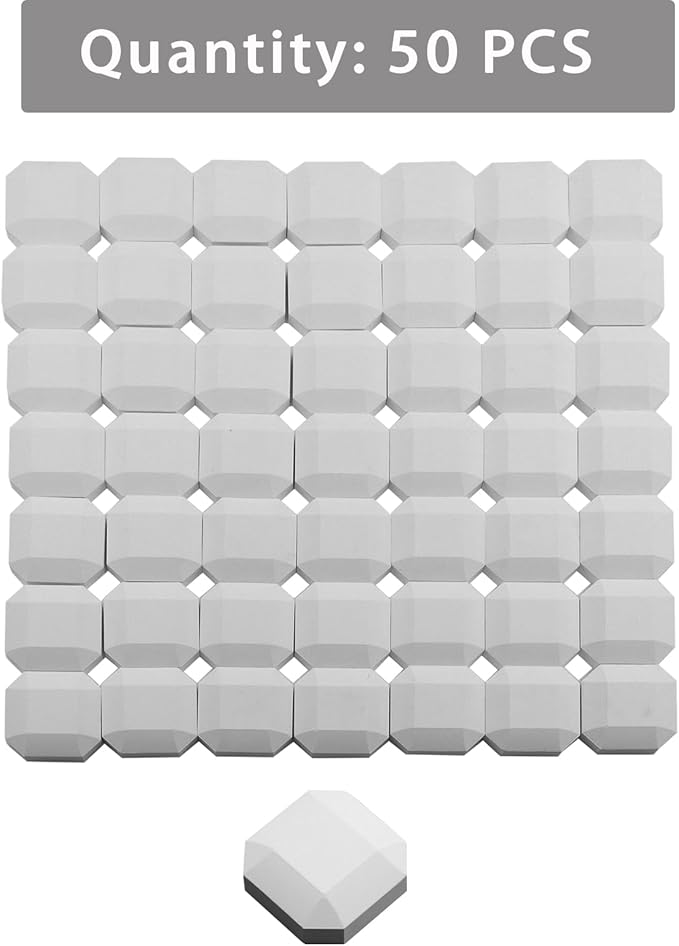 Ceramic Briquettes Replacement for CS30 L27 L30 L36 L42 L54 LBQ36 and Ducane, Alfresco, Dynasty Gas Grill, Grill Briquettes Replacement for Lava Rocks, 2" x 2" Each, 50-Piece