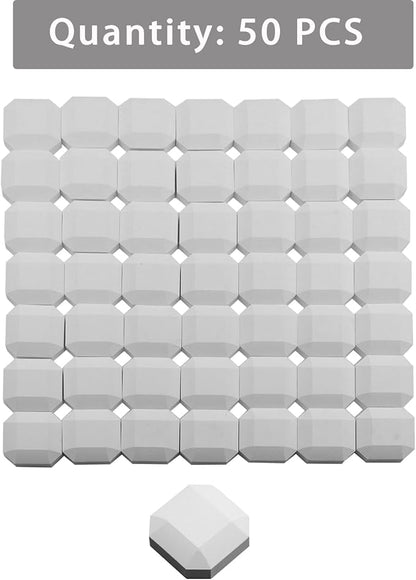 Ceramic Briquettes Replacement for CS30 L27 L30 L36 L42 L54 LBQ36 and Ducane, Alfresco, Dynasty Gas Grill, Grill Briquettes Replacement for Lava Rocks, 2" x 2" Each, 50-Piece