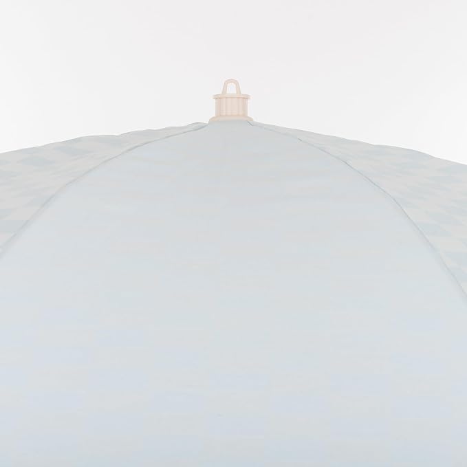 Business & Pleasure Co. Rio Umbrella Scalloped Brim For Beach, Patio or Picnic - 6' Boho Beach Umbrella, 7' Tall Wood Pole, UPF 50+
