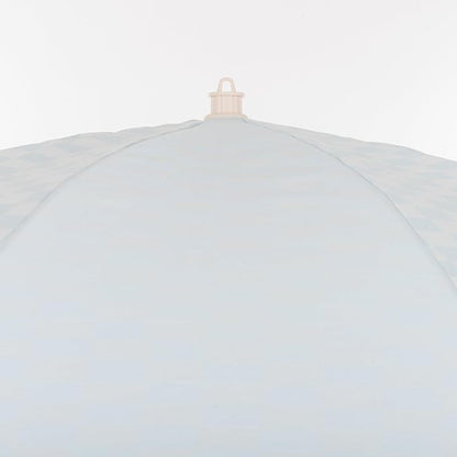 Business & Pleasure Co. Rio Umbrella Scalloped Brim For Beach, Patio or Picnic - 6' Boho Beach Umbrella, 7' Tall Wood Pole, UPF 50+