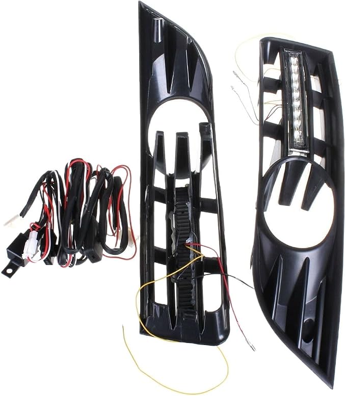 Front Bumper Fog Lamps Light for Grill for Grilles + for DRL LED for Passat for B6 2007-2011 for Waterproof [accessories]