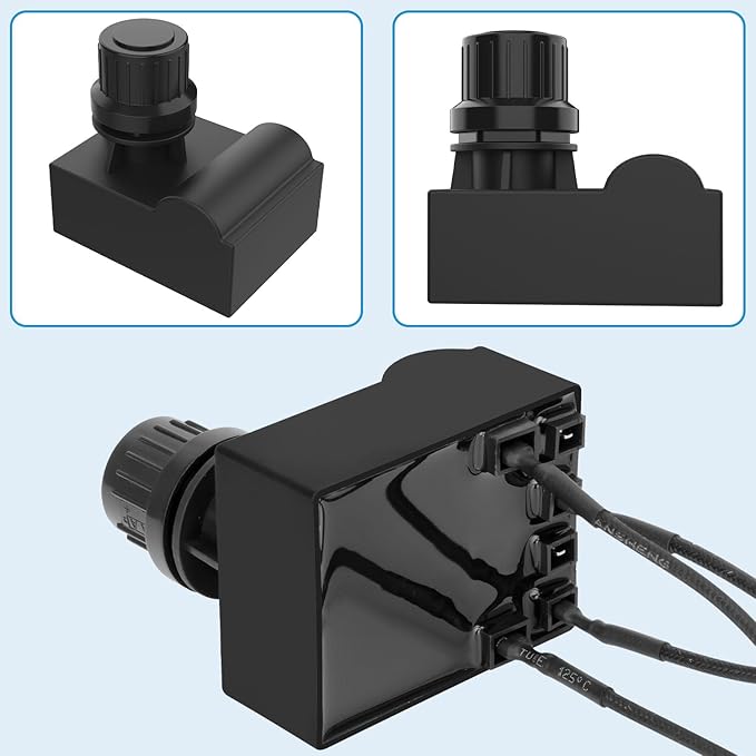 Grill Igniters for Charbroil Ignitor Replacement Kit, 4-Outlets Electronic Ignition Module with Wires G511-0055-W1 and 2 Push Buttons Igniter for Charbroil Surefire Ignition Systems