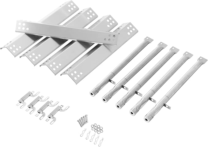Charbrofire GR2210601-MM-00 614714 Replacement Parts for Members Mark Grill Parts GR2210601-MM-00 Flame Tamer 16261 Burner 09431 Crossover Rankam Sam's Club GR2210601MM00 Parts Heat Tent Tube Burner