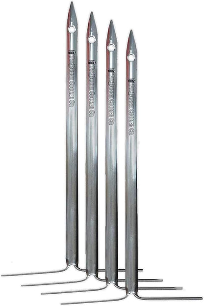 Pit Barrel Cooker 10" Vertical Skewers (4X) | 4 Stainless Steel Vertical Skewers, Barrel Smoker Hanger Kabab for Meat and Veggies, Reusable Grill Accessories