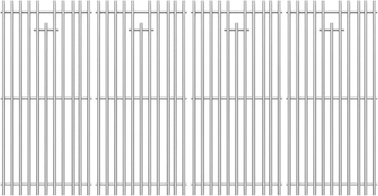 BBQ-PLUS RJC008P Grill Grates Replacement Parts for RCS 32" Premier RJC32A, Blaze 3/4/5 Burner BLZ-4LTE2-NG BLZ-32-034, Stainless Steel Cooking Grids for Summerset Sizzler 32" Grills, 4 Pack