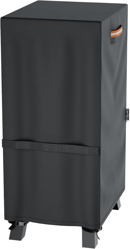 EVRBUL 40-inch Vertical Smoker Cover, 420D Heavy Duty Waterproof Outdoor Digital Electric BBQ Smoker Grill Cover Fit for Masterbuilt 40 in Cover, 24.5" W x 17" D x 39" H (Black)