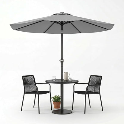 Greesum 9FT Outdoor Patio Umbrella, Table Umbrella for Yard, Market, Heavy-Duty Waterproof Pool Umbrella with 8 Sturdy Ribs, UV Protection for Beach, Deck, Garden, Backyard