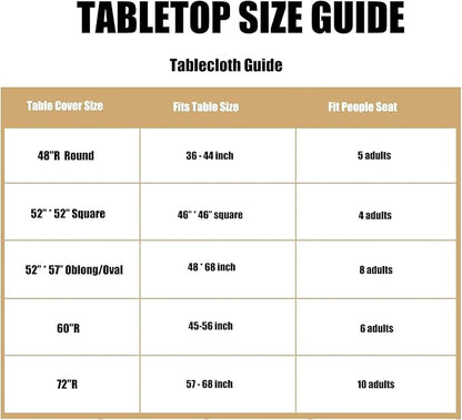 LUSHVIDA Round Waterproof Table Cover Elastic Vinyl Fitted Tablecloth Elastic Edged Plastic Table Cloth for Christmas (Red, Best for Up to 45"-56" Round)