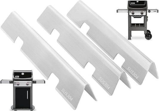 Flavorizer Bars for Weber Spirit 2 Grill Replacement Parts GS4 Spirit II 7635 67045 68842 69796,Grill Parts for Weber GS4 Spirit II/I E210 S210 E220 S220 Weber Flame Covers 3400301 304 Stainless Steel