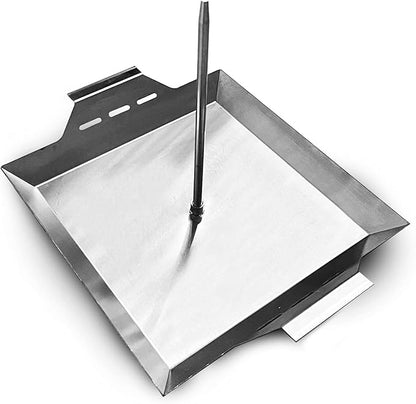 Stainless Steel Vertical Skewer for Tacos Al Pastor, Shawarma, Kebabs- BBQ Grilling Accessory w/ 2 removable spikes (8.5” and 12”)- Use on Charcoal Grills or Stove- Handles, No Drip Plate