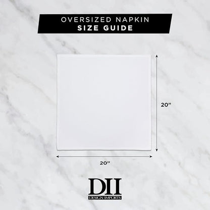 DII Patriotic Stripes Tabletop Collection, Stain Resistant & Waterproof, Napkin Set, 20x20, Red, White, & Blue, 6 Count