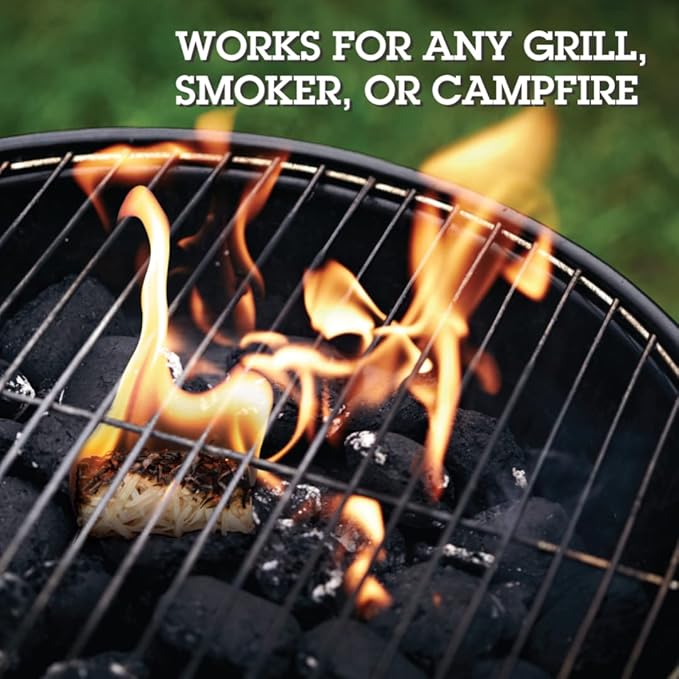 Camerons All Natural Fire Starters (50 Pack) - Lightning Fast Hardwood Firelighters for Campfire, BBQ Charcoal Grill, Fire Pit & Indoor Fireplace - No Flare Up, Non-Toxic, Wood & Pellet Stove Starter