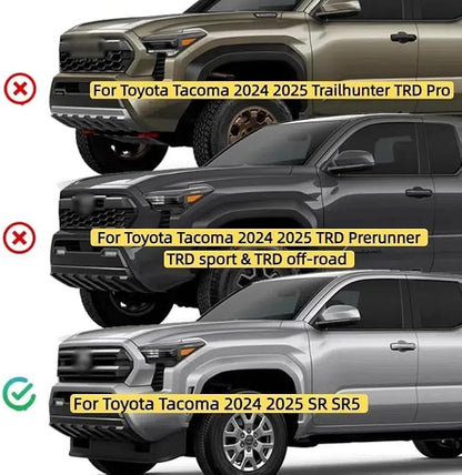 4PCS Amber LED Front Grille Llight Clip On for 2024 2025 Toyota Tacoma SR/SR5 OEM Off-Road Front Grille Light with Wiring Harness and Fuse