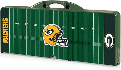 Picnic TIME NFL Football Field Folding Picnic Table, Camping Table, Outdoor Table with Umbrella Hole