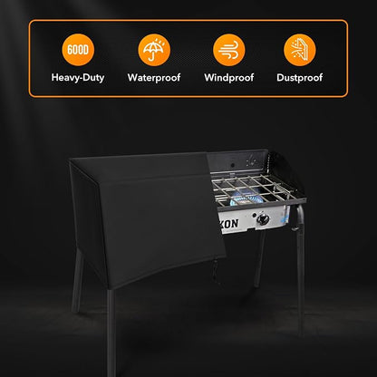ZBXFCSH Heavy-Duty Patio Cover Fits Camp Chef 2 Burners Stove OSD-60LW, EX-60, CC-60, DL-60, DC-60LW, DH-280, DH-170, SOC-60