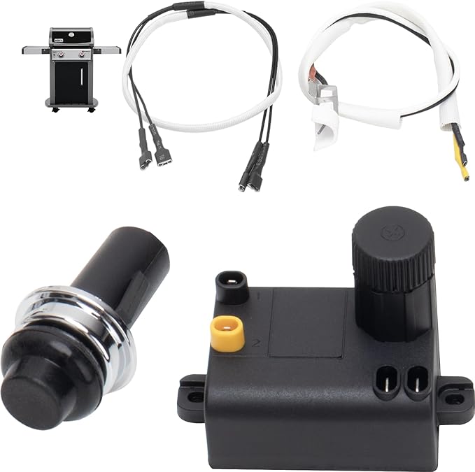 7642 Igniter Kit Replacement for Weber Ignition 69850 Weber Spirit Parts for Weber Spirit 210 & 310 SER, Spirit E310, E315,E210, E215, S210, S315 w/ Up Front Control Panels SP310, SX315 SMART Grills