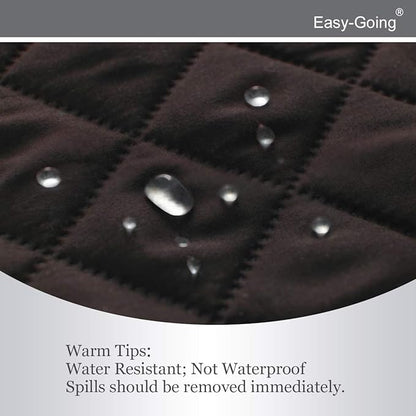 Easy-Going Reversible Couch Cover, Small Chair, Chocolate/Beige | Machine Washable Slipcover For Dogs, Water Resistant Furniture Mat For Living Room, Non-Slip Sofa Cover, Pet Friendly