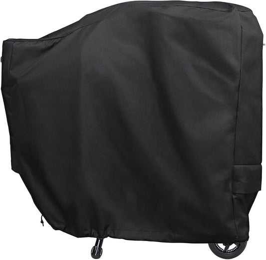Grill Cover for Rectec RT-B380 & RT-B380X, for Rec tec 380 380X Bullseye Deluxe Wood Pellet Grills, Heavy Duty Waterproof UV Resistant Recteq Cover with Air Vents Elastic Drawstring
