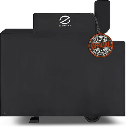 Z GRILLS Pellet Grill Cover 55 Inch | Official Genuine | Upgraded 600D Polyester Fabric, Heavy Duty, Weather Resistant, Waterproof Full Length Grill Cover for 1000 Series Pellet Smoker