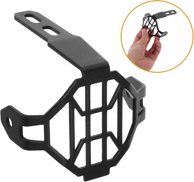 2pcs Fog Light Protective Cover for Civilian Replacement Grille Sleek Vintage Mesh for Motorcycles