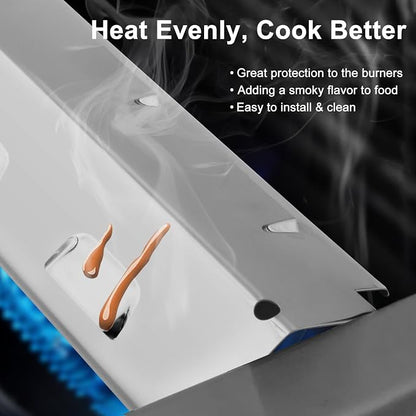 Criditpid Grill Replacement Parts for Charbroil 461442114 463441312 463441514. Stainless Steel BBQ Heat Shields, Burner Tubes and Crossover Tubes for Char-Broil 463440109 Gas Grill.