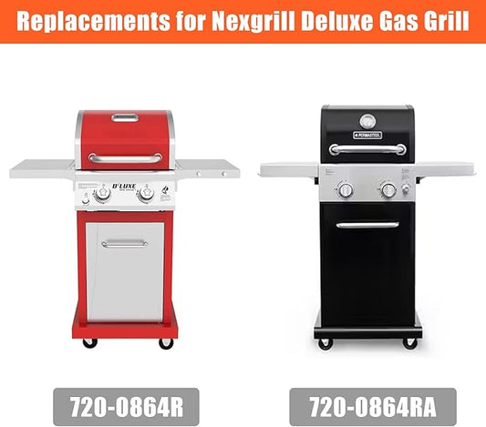Uniflasy Grill Warming Rack for Nexgrill 720-0864 720-0864RA, Stainless Steel Top Rack for Nexgrill Deluxe 2 Burner Replacement Parts, 16.8" x 7.2"
