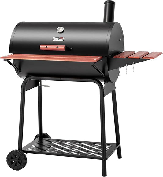 Royal Gourmet 30 Barrel Grill Bundle with 627in Cooking Space and Kingsford 16lb Original Charcoal Briquettes