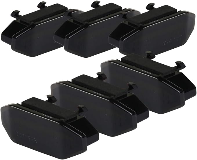 Carpartsinnovate Fits 2015-2017 Black Smoke LED Bumper Grille Marker Lights Lamps 6PC