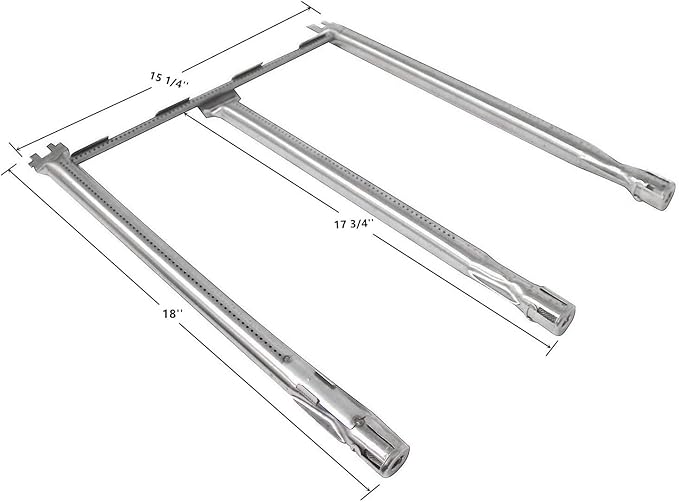 Hongso Spirit E-310 Grill Parts for Weber Spirit I & II 300 Series E310 S310 E320 S320 E330 S330 Gas Grill With Front Control, 7636 Flavorizer Bars 15.3", 7638 Grill Grates 17.5", 69787 Burners 18"