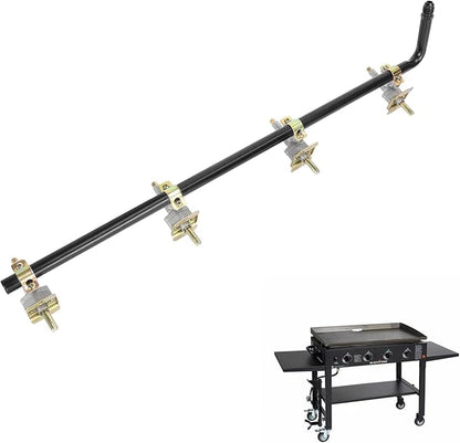 36 Inch Griddle Burner Control Valve with Gas Rail for Blackstone 4-Burner Flat Top Griddle 1554 1565 1836 1866 1560, Gas Valve Replacement Parts for Blackstone 36 Inch
