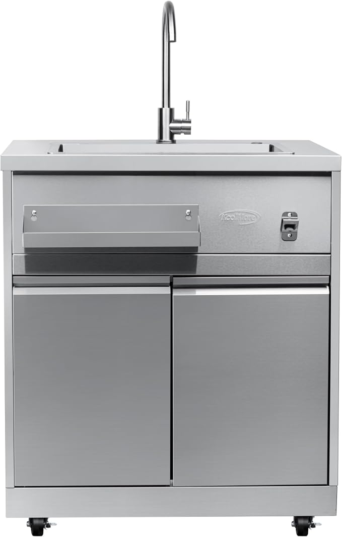 KoolMore 32 in. Sink with Cabinet in Stainless-Steel for Outdoor Kitchen (KM-OKS-SWC)