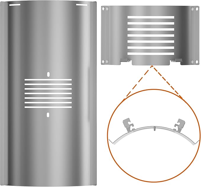 Flame Broiler Main Plate and Slider for Pit Boss Replacement Parts in PB1600, PB1150, PB1100, PB1000 Series, PB1100PS1 - Heat Deflector for Pit Boss Accessories, Pitboss Heat Diffuser for Smoker