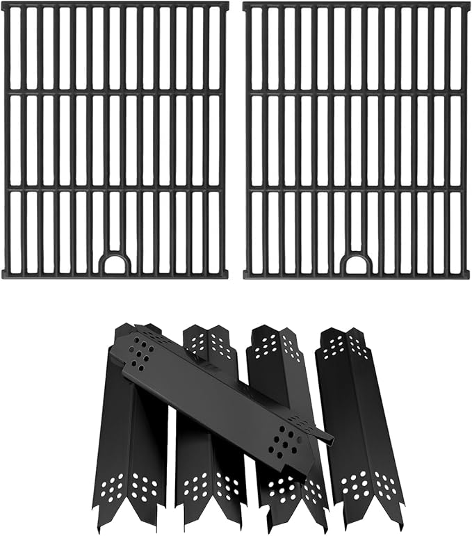 Replacement Parts Kit for Nexgrill 5-Burner 720-0888S 720-0888N 720-0888, 4-Burner 720-0830H 720-0830, Grill Heat Shield and Cooking Grate Kit for Nexgrill Replacement Parts