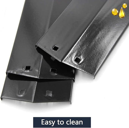 Hongso Grill Parts for Chargriller 5050 5650 3001 3072 3008 5072 5252 | Fits King Griller 3008 5252, Porcelain Coated Steel Heat Plates, Stainless Steel Burners & Hanger Brackets