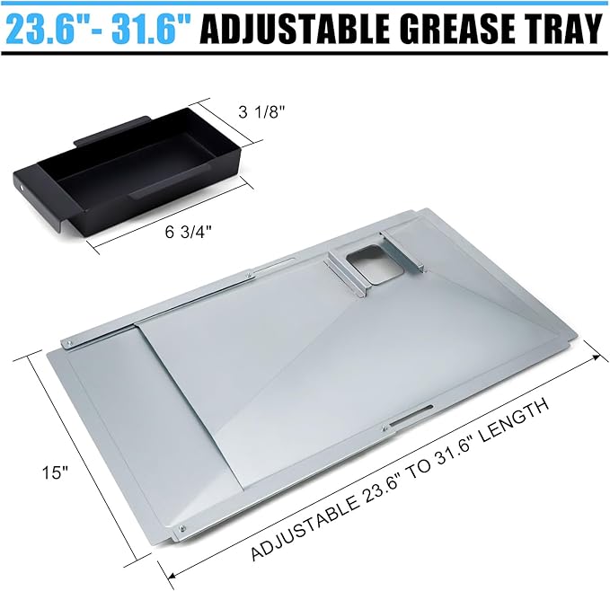 Replacement Parts for Monument Grill 35633 41847NG 24367 24633, A0212926 Main Burner & D010012307 Flame Tamer & A0212804 Cooking Grid & Grease Tray & Igniter for 35633 Monument Grill