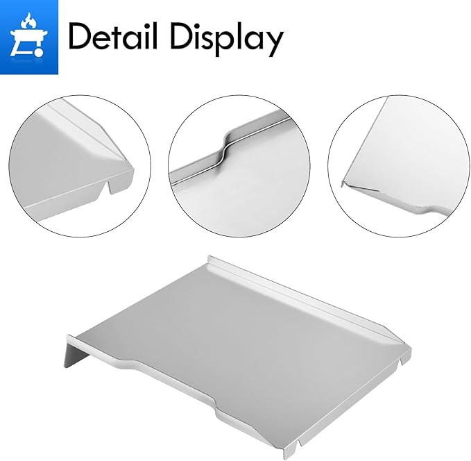 KIT0438 Drip Tray Replacement Parts for Traeger Ironwood 650 Drip Pan TFB65BLF TFB65BLFC Redland 650 TFB65BVH Electric Pellet Smoker Grease Tray Drip Plate KIT0438-AMP Parts Accessories