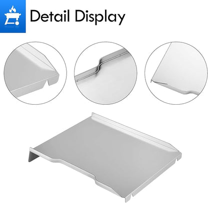 KIT0438 Drip Tray Replacement Parts for Traeger Ironwood 650 Drip Pan TFB65BLF TFB65BLFC Redland 650 TFB65BVH Electric Pellet Smoker Grease Tray Drip Plate KIT0438-AMP Parts Accessories