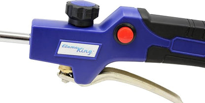Flame King Propane Torch Kit Heavy Duty Weed Burner, 340,000 BTU with Battery Operated Igniter (Self Igniting), with 10-Ft Hose Regulator Assembly