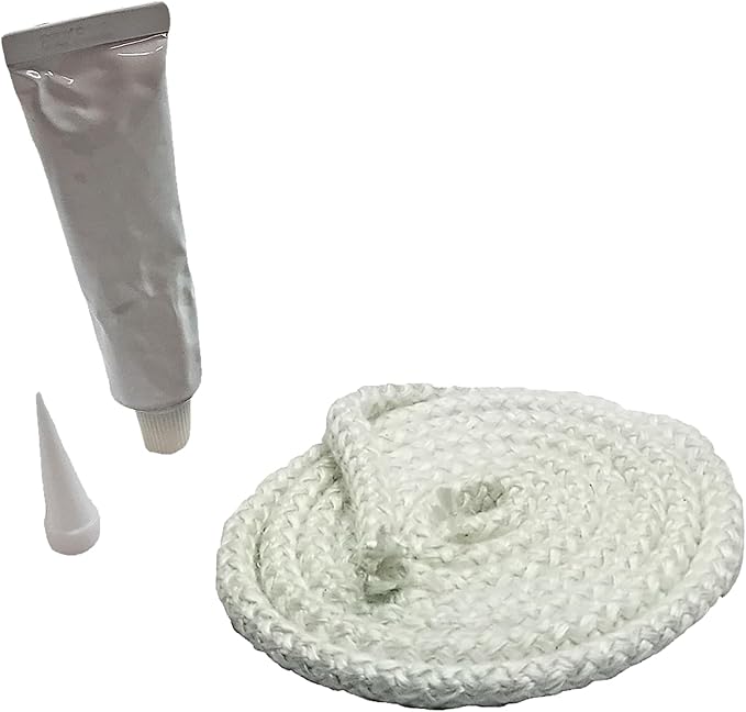 3/8" x 8' Rope Gasket Replacement Kit for Pellet, Wood, Gas Fireplaces & Stoves - Harman, QuadraFire, Whitfield, Heatilator, Travis Industries, Ravelli, EcoTeck, Glow Boy, PelPro