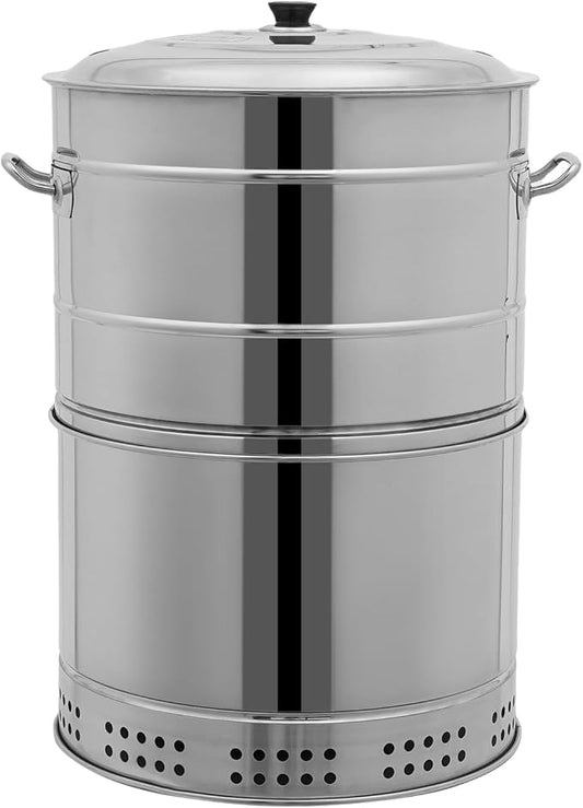 Large Portable Charcoal Barbecue Grill, 360° Smoke-Free Outdoor