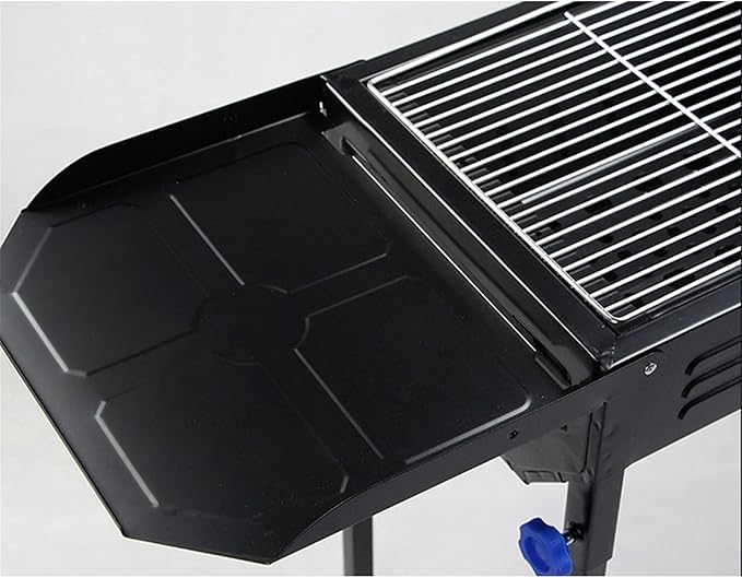 YYDS Charcoal Grill Folded Charcoal BBQ Grill Set,Stainless Steel Large BBQ Charcoal Grill Smoker Barbecue for Outdoor Cooking Hiking Picnics BBQ Grill