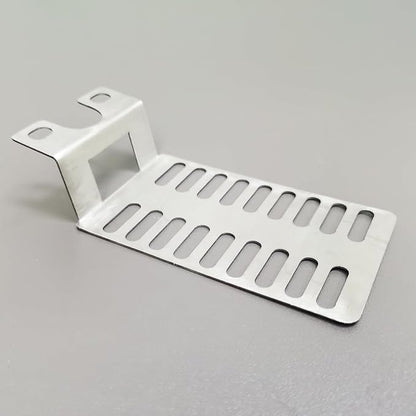 FixtureDisplays® BBQ Grill Stainless Steel Rotisserie Motor Mounting Bracket Set Fits 3" Motors (Bracket Size) May Need Drill Additional Holes on Your Grill 21909-NF