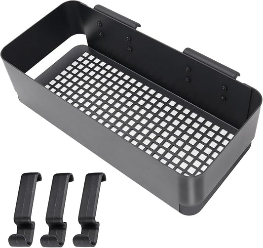 P.A.L. Pop-and-Lock Accessory for Traeger Timberline, Timberline XL, Storage Bin and 3 Pcs Hooks for Traeger Grills Ironwood 885 650, Pro Series 34, Pro Series 22, Pro D2 575, Pro 780, Fits Pit Boss, for Z-grills