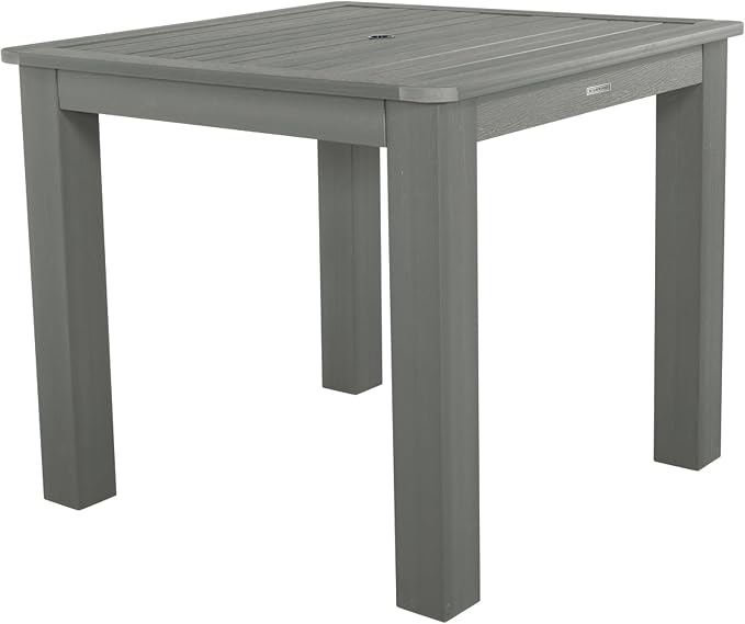 highwood 5 Piece Hamilton Square Counter Height Dining Set, Coastal Teak