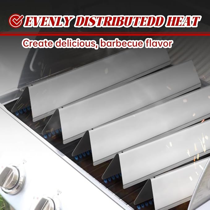 7620 7621 Flavorizer Bars for Weber Genesis 300 Series, E310, S310, E320, E330, S330, EP310, EP320, EP330 Grill with Front-Mounted Control (62752-4+7620+7622, 62752-4+7620+7622)