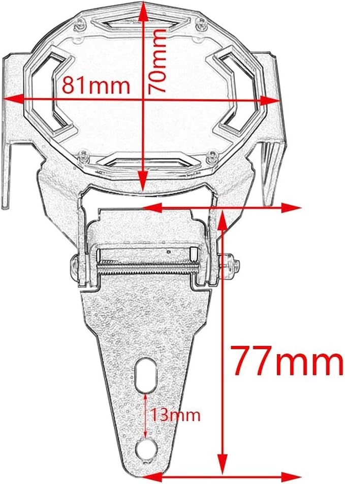 Headlight Protector Grille for F 850 GS F850GS for Adventure F800GS 800 ADV F800 F850 Flipable Fog Lights Protector Lamps Grille Protection Cover Headlamp Grill Guard(Red)