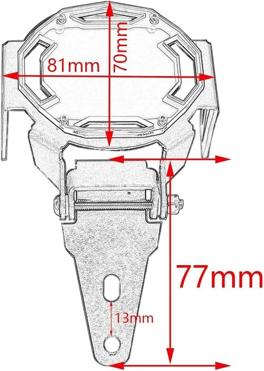 Headlight Protector Grille for F 850 GS F850GS for Adventure F800GS 800 ADV F800 F850 Flipable Fog Lights Protector Lamps Grille Protection Cover Headlamp Grill Guard(Red)