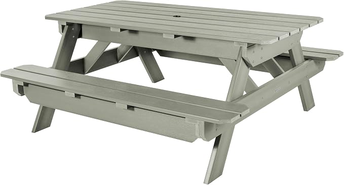 Highwood Hometown Picnic Table, 6 Foot, Eucalyptus