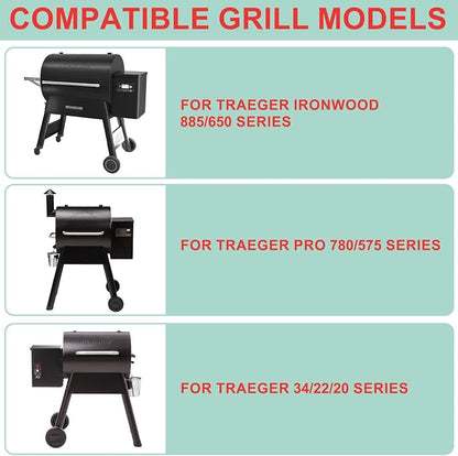 30 Packs BAC407 Grease Bucket Liner for Traeger Pro 575/870 Grill Tray liner, Traeger Ironwood 650/885 Bucket Liner Accessories,Traeger Drip Tray liner 20, 22, 34 Series Pellet Grill,4.9" x 4"